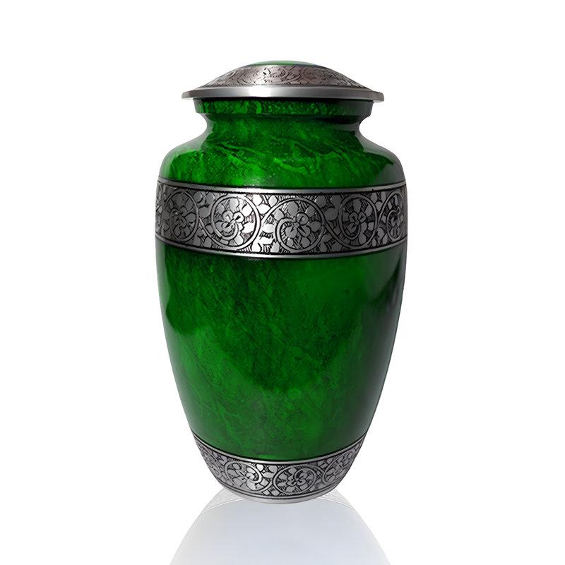 Emerald Grace Urn, Green