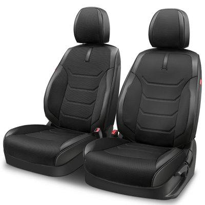 Front Row Seat Covers Universal Waterproof Polyester For Cars Suvs Trucks Airbag Compatibility​​