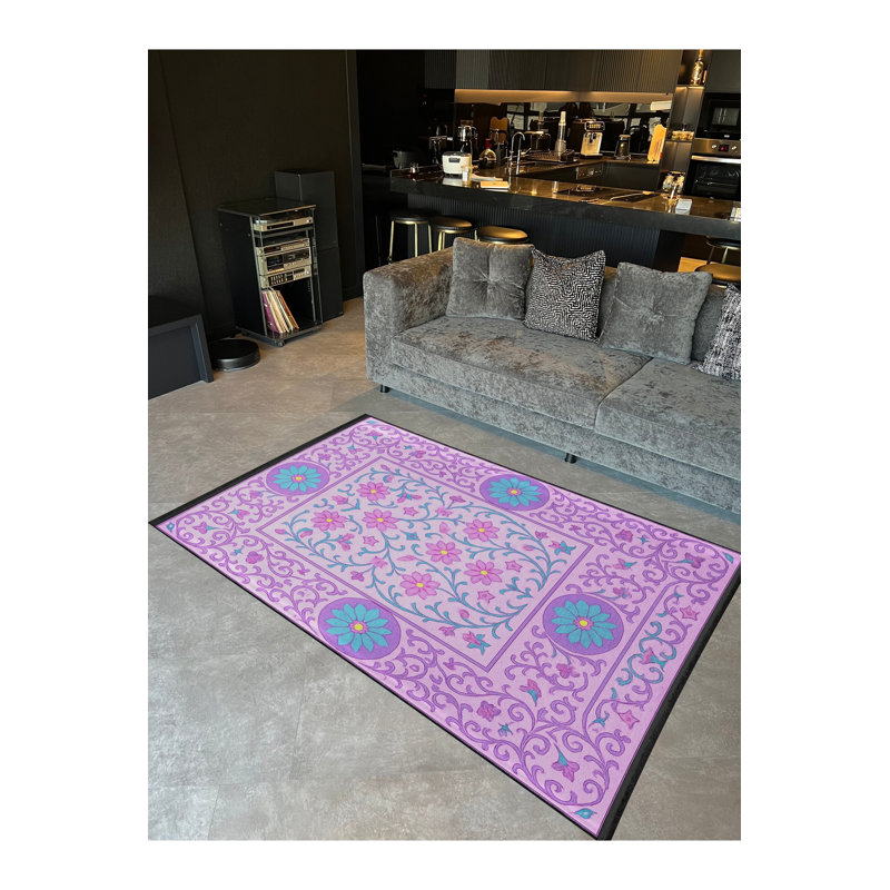 Tapis beige tissé traditionnel Mosso, 2'4" x 3'11"
