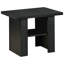 3 tables basses en chêne noir et chêne noir