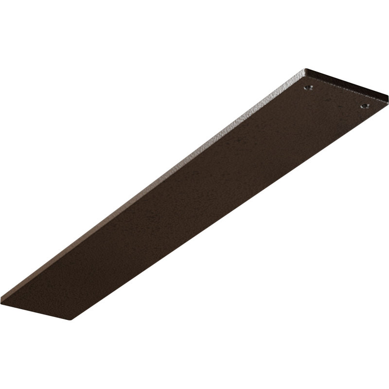 3"W x 20"D Logan Hidden Support Steel Bracket w/ 16" Support Depth, Hammered Brown, 0.25" H x 3" W x 20" D, Hammered Brown