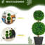 Plantes artificielles pour le salon - 23,5 po facile à nettoyer avec un arbre H 5,25 po