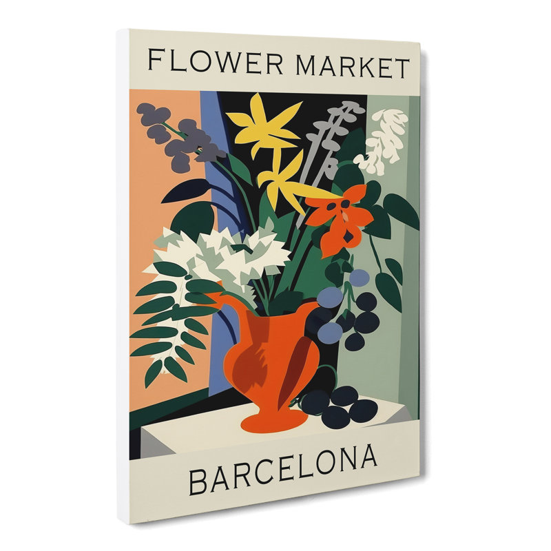 Barcelona Flower Market Exhibition No.10 - Wrapped Canvas, 76cm H x 50cm W x 3cm D