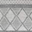 Aneria géométrique tissé à plat recyclé P.E.T. Tapis intérieur / extérieur gris-793550566