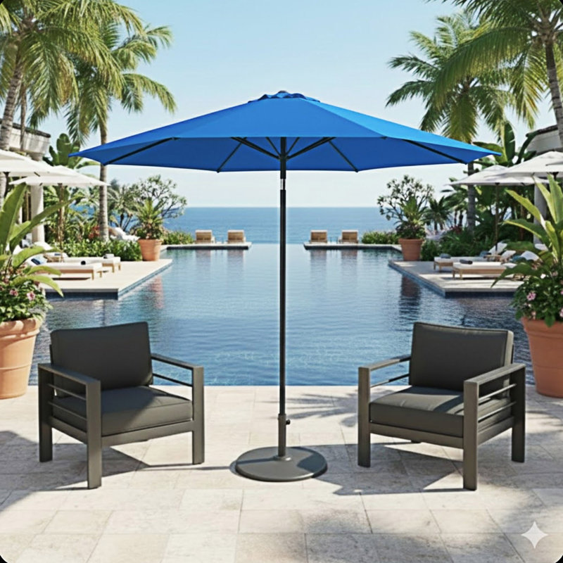 Parasol de marché Market, L 156,01 po x P 156,01 po