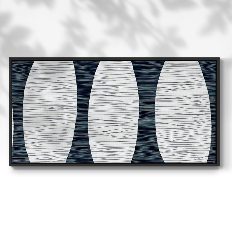 Série abstraite-DCC XXXI- Toile tendue avec châssis tendue, prête à être accrochée, H 21 po x l 41 po, Noir