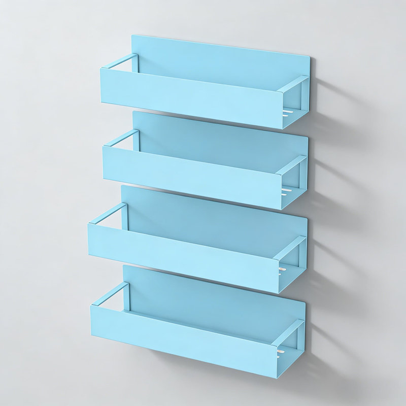 Magnetic Spice Rack Organizer 4 Pack, Heavy Duty Refrigerator And Oven Side Storage Solution For Kitchen Space Saving