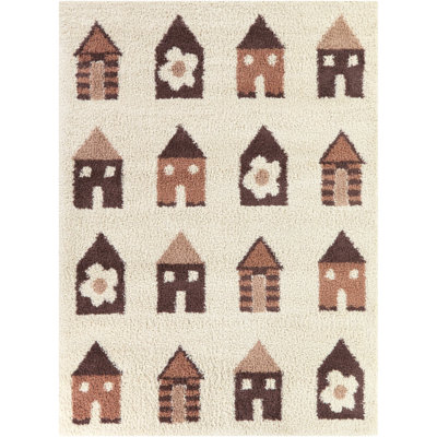 Ville Wine Kids House Area Rug