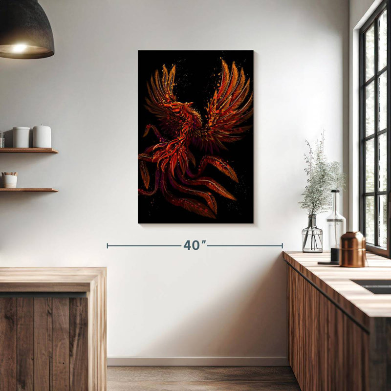 Brampt Mystical Phoenix, 39" H x 26" W