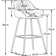 Esposito 68cm Upholstered Bar Stool with Arm