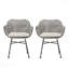 Ensemble de fauteuils d'extérieur 2 pièces