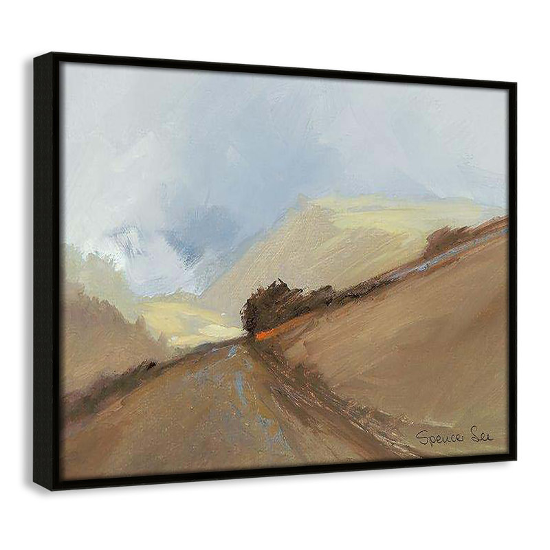 «Heaven and Earth II» par Spencer Lee, reproduction sur toile flottante, Cadre espresso, H 12,5 po x l 15,5 po x P 2 po