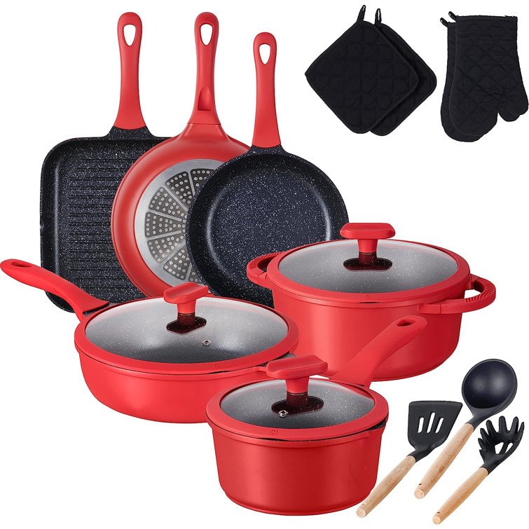 Pots and Pans Set, imarku 11-Piece Nonstick Cookware Set Granite