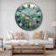 Horloge murale florale en métal - Champ de fleurs-36850910