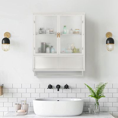 Armoire de rangement pour salle de bain, armoire murale en verre, armoire murale pour salle de bain