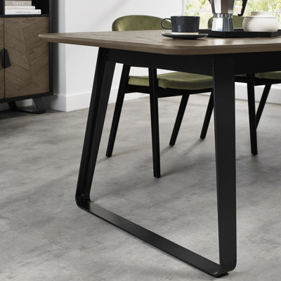 Airius Extendable Metal Base Dining Table