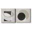 Moderniste Neutre III, ensemble de 2 reproductions d'art sur toile encadrées-1142475311-1143163463