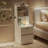 Modern Smart Wood Night Stand with Bookshelf and Night Light, Bedside Tables with Storage Cabinet and Charging Station-118099256