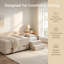 Lit de jour rembourré avec 2 tiroirs de rangement, lit plateforme moderne pour enfants et adolescents, tissu doux, assemblage facile, conception peu encombrante-130819537-130819540