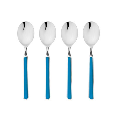 4 cuillères à espresso fant. Bleu électrique