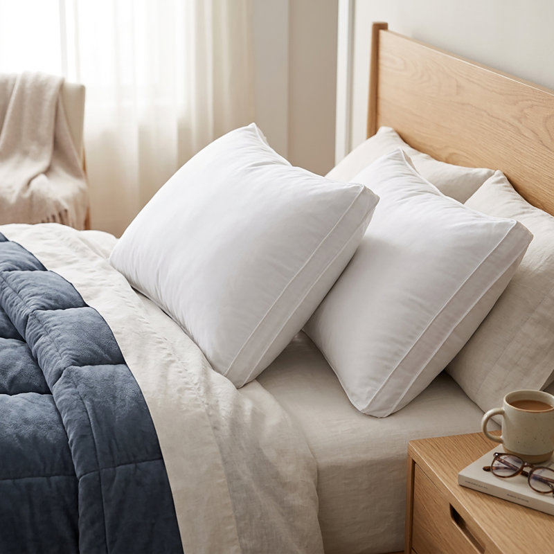 Oreiller moyen en duvet à motif de tapis - très grand, King