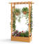 1 lit de jardin surélevé en bois 70 po avec treillis, toit suspendu, base ouverte PCS-1336210384