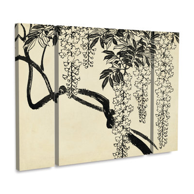 Ensemble de 3 panneaux d'art japonais