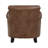 Rael 31.5"W Genuine Top-Grain Leather Accent Chair with Nailhead Trim and Espresso Wood Legs-1051356782