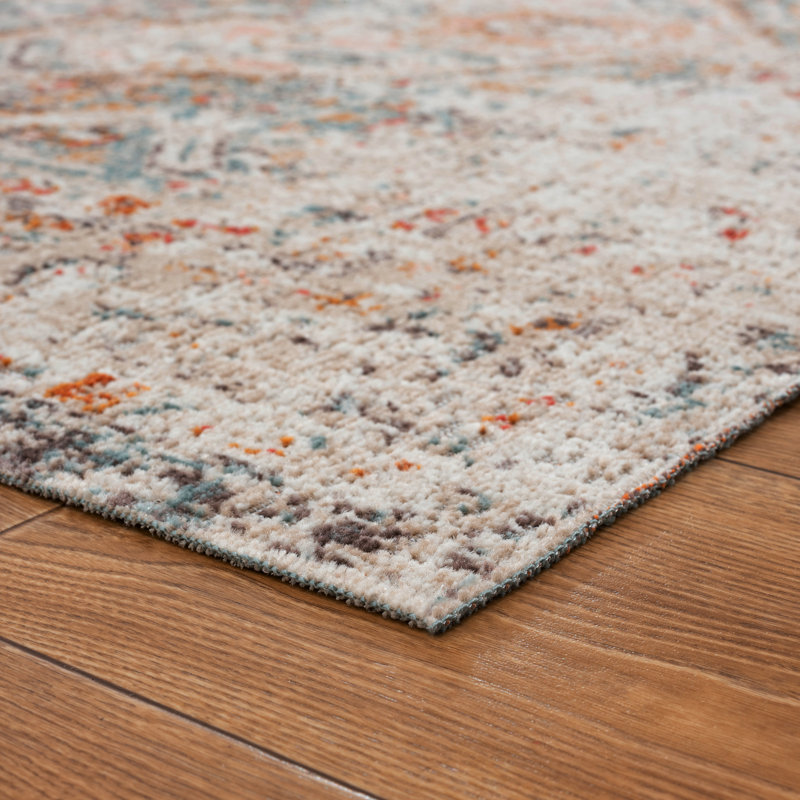 Tapis d'intérieur / extérieur Whipkey, Rectangle 5 pi 3 po x 7 pi 10 po, Beige / Crème