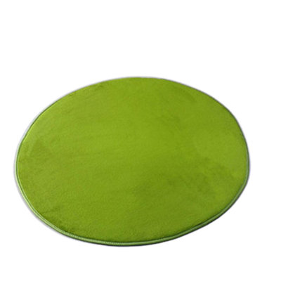 Tapis rond rond en velours de mousse et tapis en paillasson