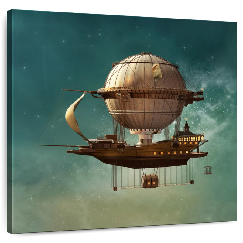 Kelan Fantasy dirigeable Steampunk, H 36 po x l 36 po