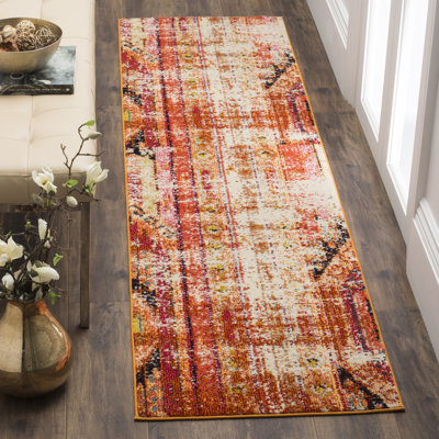 Hertzler Southwestern Orange Area Rug