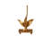 Hanston Red Bell Gold Buffet Table Lamp