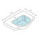 WS Bath Collections Basic Ceramic 9.8'' White Ceramic U-Shaped Bathroom Sink with Overflow