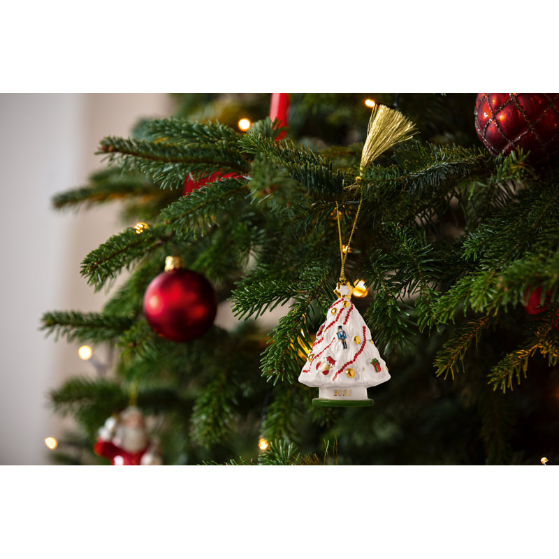 Ornement d'arbre de Noël de la collection Christmas Classics de Villeroy & Boch, porcelaine de qualité supérieure, édition de collection, date 2025
