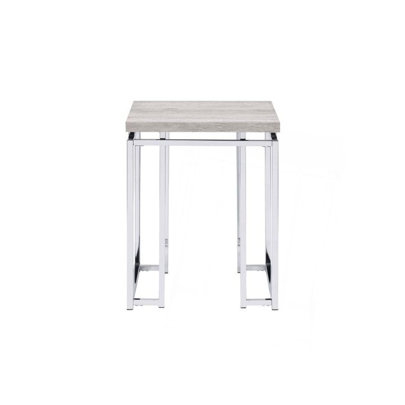 Table de bout chromée