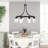 8-light Dimmable Industrial Chandelier
