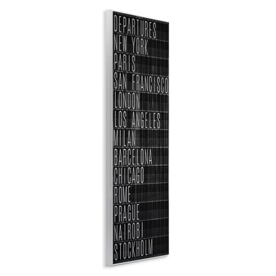  Airport Departures Major Cities Wall Plaque Art by SunDance Group, LLC.