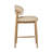 Liam Upholstered Faux Leather Counter Stool with Solid Wood Frame-109438542