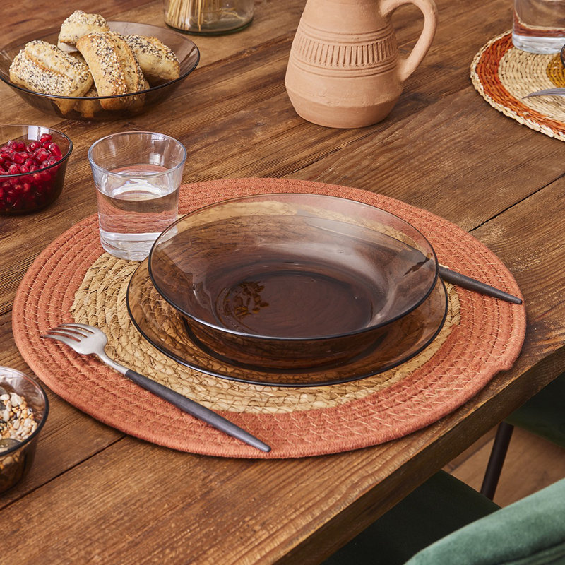 Assiette Duralex Lys sépia calotte 21 cm