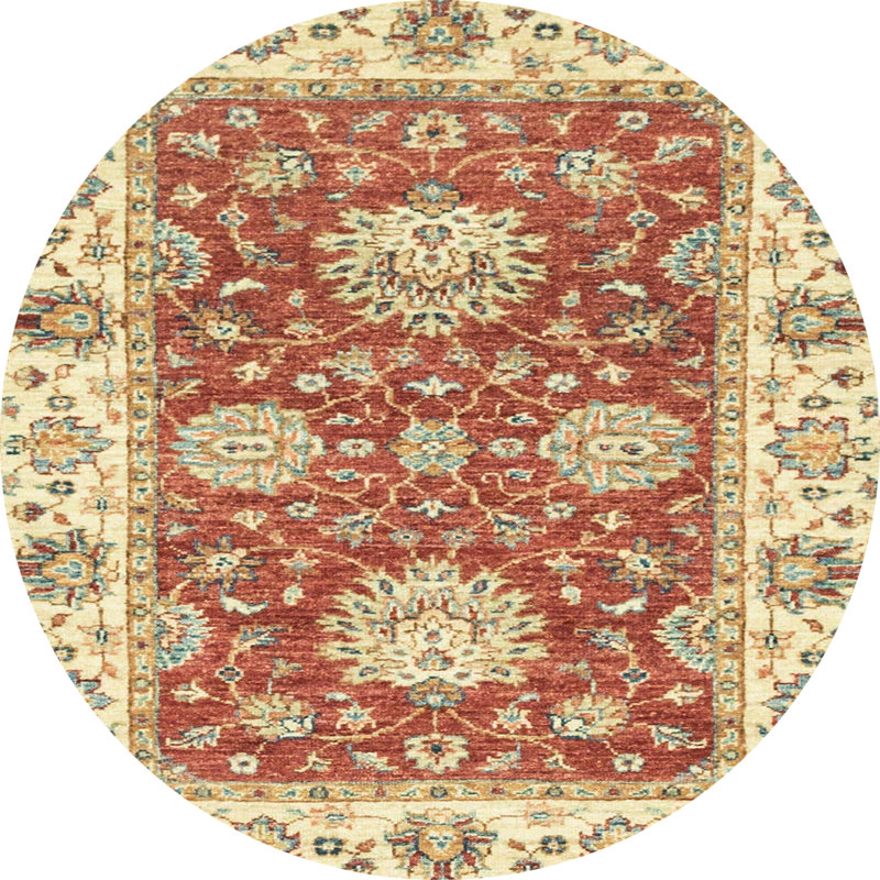 Abdal Abstract Indoor Rug, Round 4'