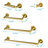 6 Piece Brass Bathroom Towel Rack Set Wall Mount-122644131