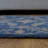 Blue 100% Wool Handmade Floral Indoor Area Rugs Hand Knotted Runner-923314324