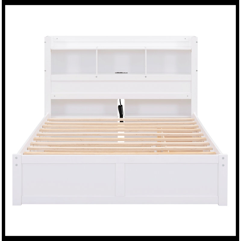 Mimma Bookcase Bed, White