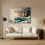 Art mural en métal côtier côtier beige-1561046585