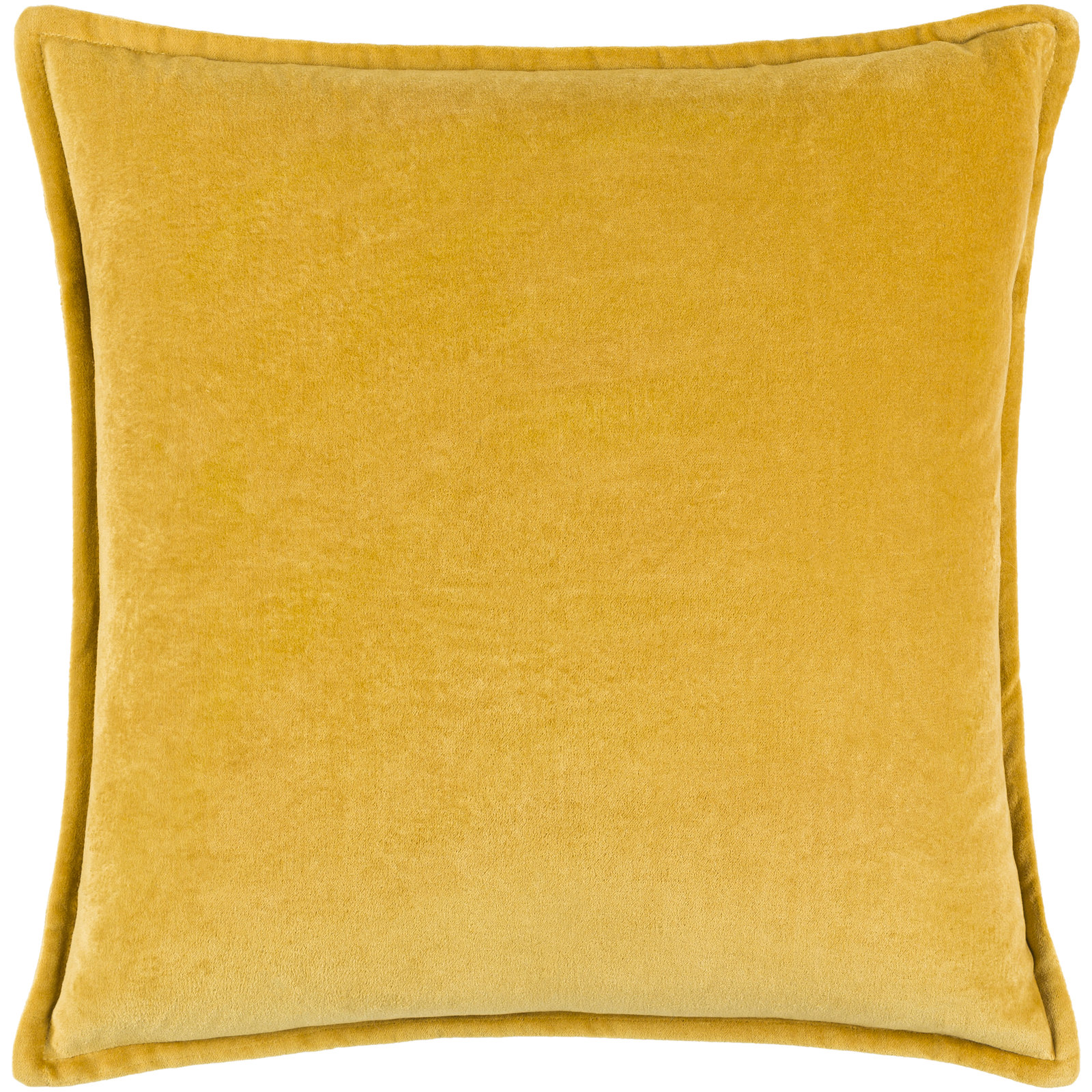 Edgar Pillow Cover, Polyester/Polyfill, Yellow, Square 18"