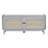 Boho Rattan Entryway Bench with Storage, Cushioned Wooden Shoe Organizer for Hallway-2038055133