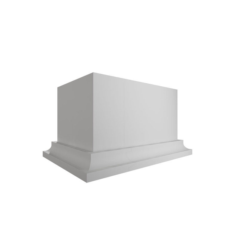 Bloc de support de balustrade, polyuréthane apprêté en usine