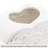 8" White Textured Ceramic Vase For Flowers