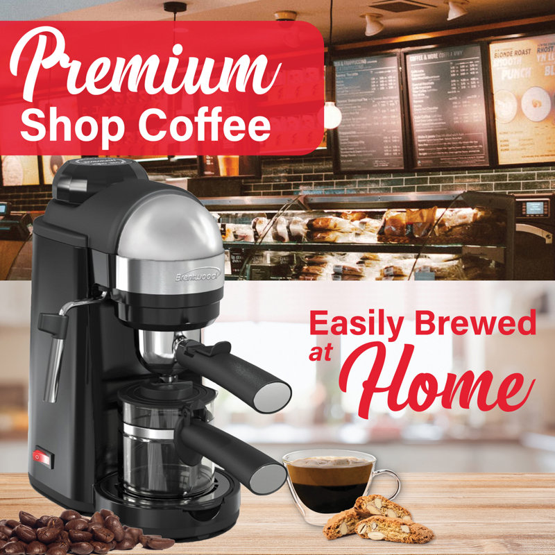 Brentwood 800-Watt 20-Oz. Espresso & Cappuccino Maker